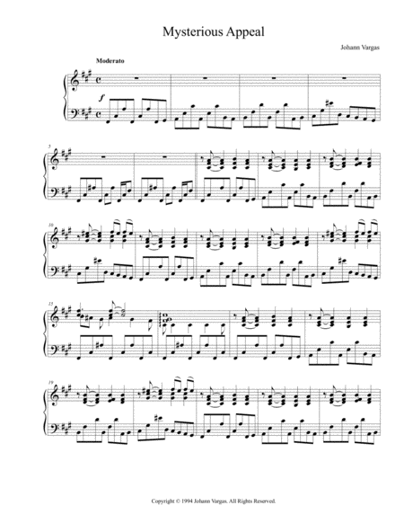 Mysterious Appeal Sheet Music