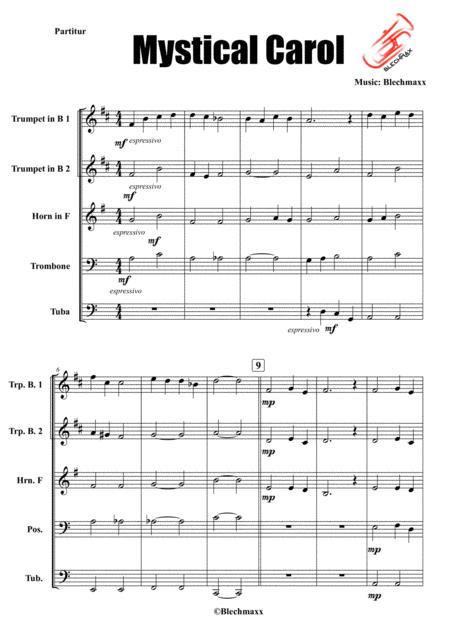 Mystical Carol For Brassquintet Sheet Music