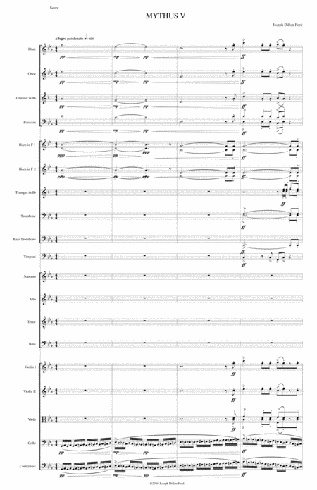 Mythus For Choir And Orchestra Stanza 5 Sheet Music