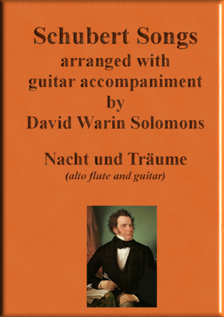 Free Sheet Music Nacht Und Trume Heil Ge Nacht Du Sinkest Nieder For Alto Flute And Guitar