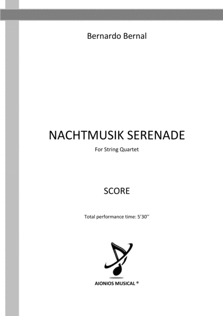 Free Sheet Music Nachtmusik Serenade For String Quartet