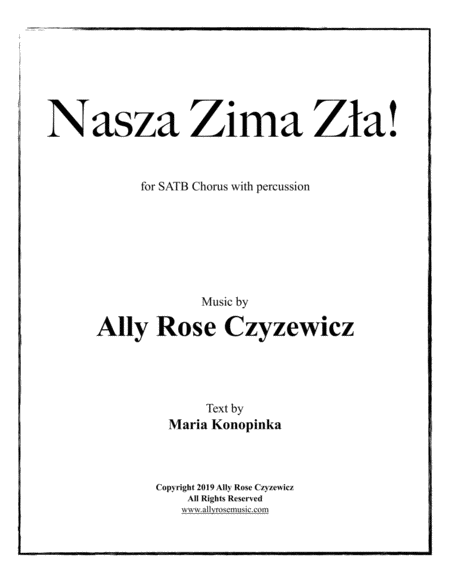 Nasza Zima Z A Sheet Music