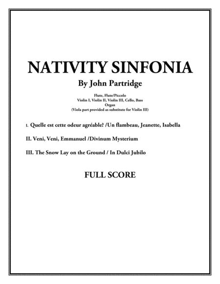 Free Sheet Music Nativity Sinfornia Score