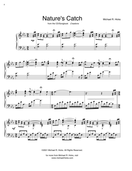 Free Sheet Music Natures Catch