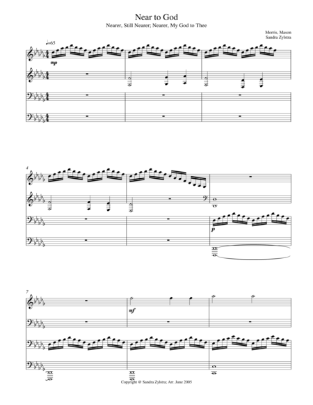 Near To God 2 Piano Duet Sheet Music