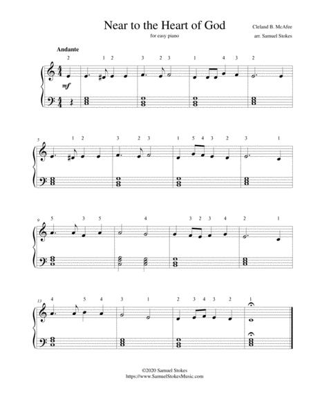 Near To The Heart Of God For Easy Piano Sheet Music