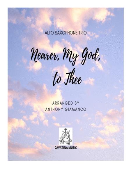 Nearer My God To Thee Alto Saxophone Trio Sheet Music