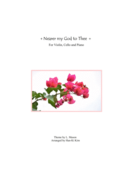 Nearer My God To Thee For Piano Trio Sheet Music