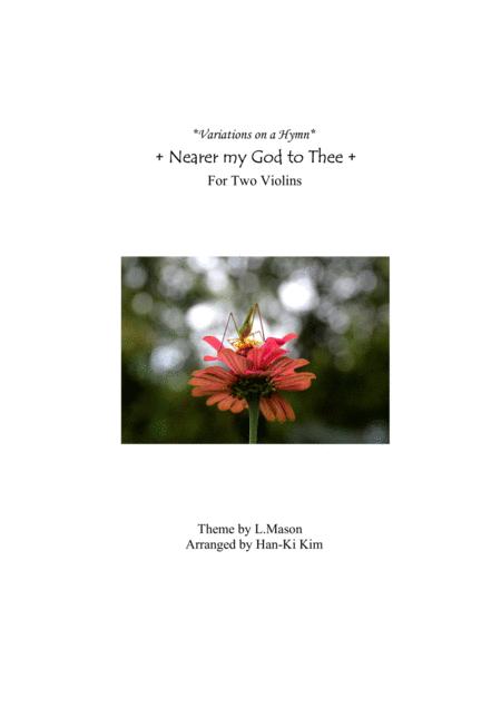 Nearer My God To Thee For Violin Duet Sheet Music