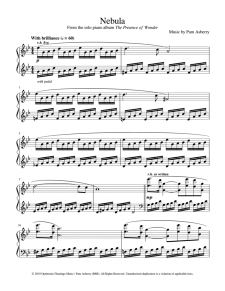 Free Sheet Music Nebula