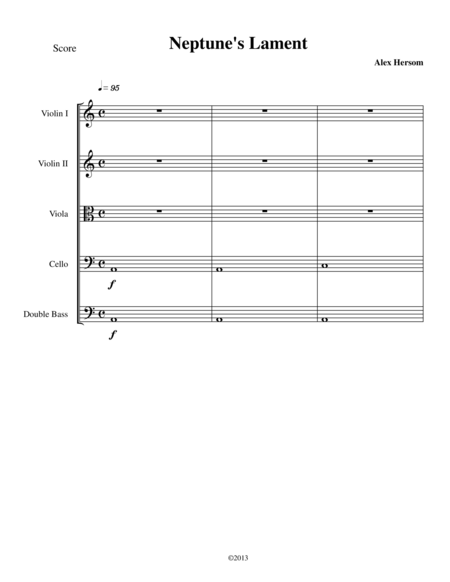 Free Sheet Music Neptunes Lament