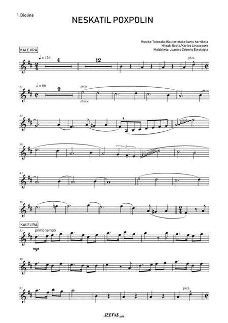 Free Sheet Music Neskatil Poxpolin Parts