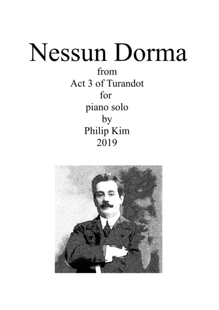 Free Sheet Music Nessun Dorma From Turandot For Piano Solo