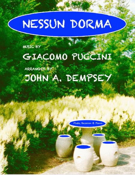 Nessun Dorma Trio For Flute Bassoon And Piano Sheet Music