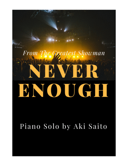 Free Sheet Music Never Enough From The Movie The Greatest Showman Easy Piano