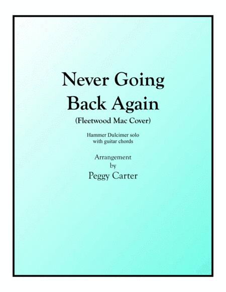 Never Going Back Again Hammer Dulcimer Solo Sheet Music