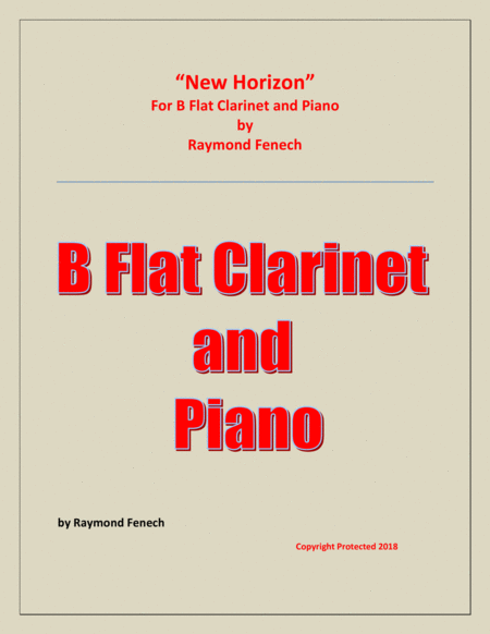 New Horizon For B Flat Clarinet And Piano Sheet Music