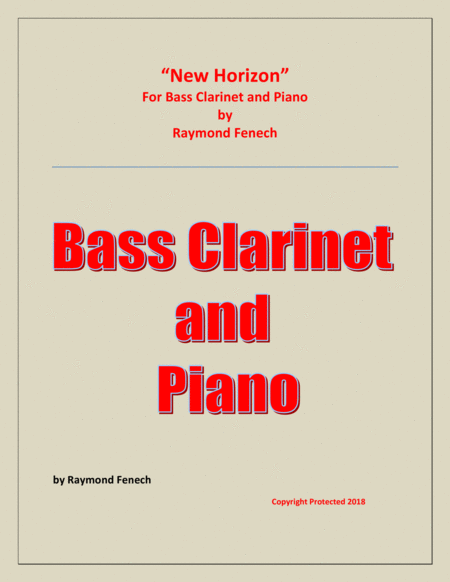 New Horizon For Bass Clarinet And Piano Sheet Music