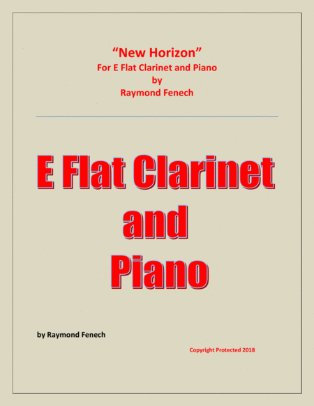 New Horizon For E Flat Clarinet And Piano Sheet Music