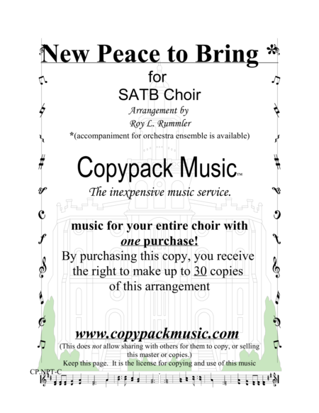 New Peace To Bring Sheet Music