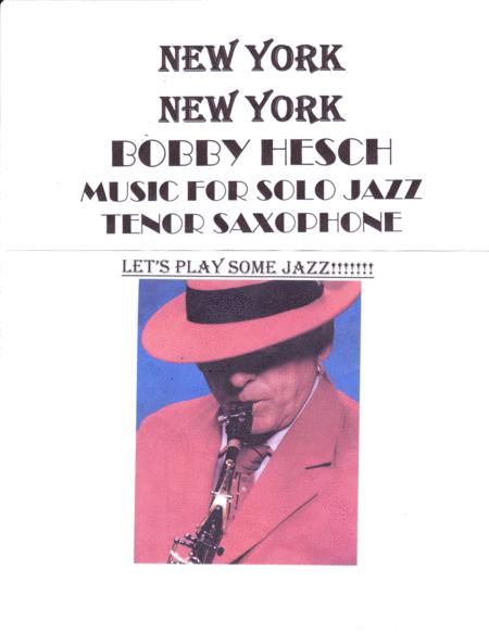 New York New York From The Movie New York New York For Solo Jazz Tenor Saxophone Sheet Music