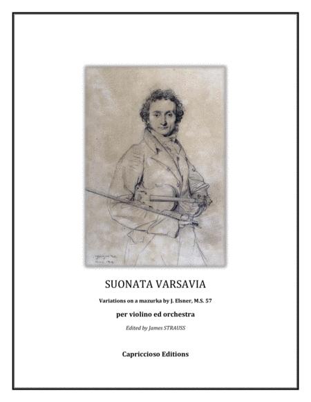 Niccolo Paganini Suonata Varsavia For Violin And Piano Sheet Music