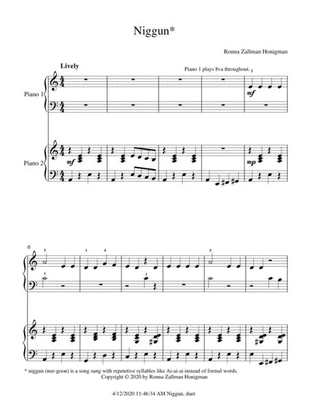 Niggun Duet Sheet Music