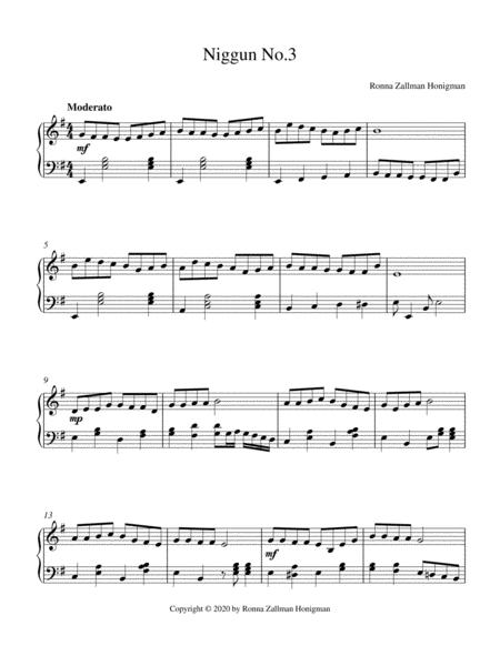 Free Sheet Music Niggun No 3