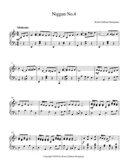 Free Sheet Music Niggun No 4