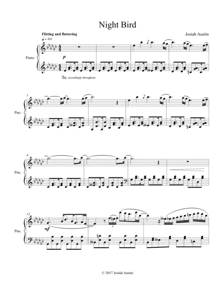 Night Bird Sheet Music