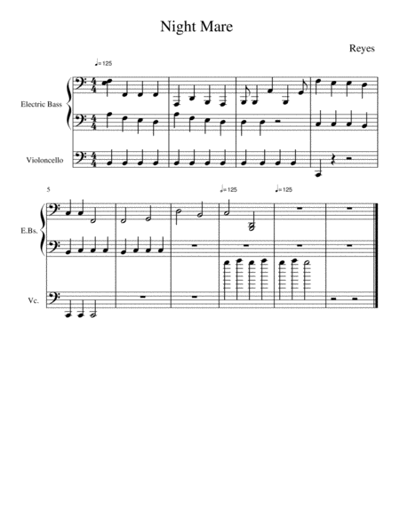 Night Mare Sheet Music