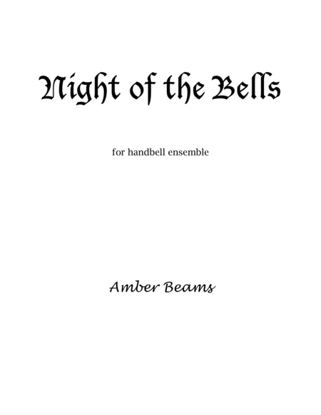 Free Sheet Music Night Of The Bells