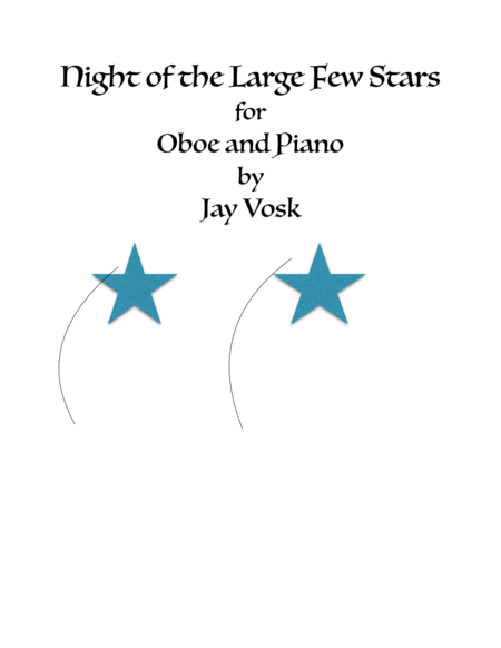 Night Of The Large Few Stars Sheet Music