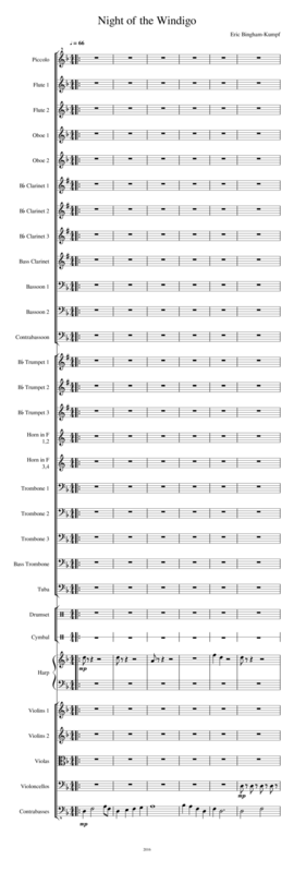 Night Of The Windigo Sheet Music