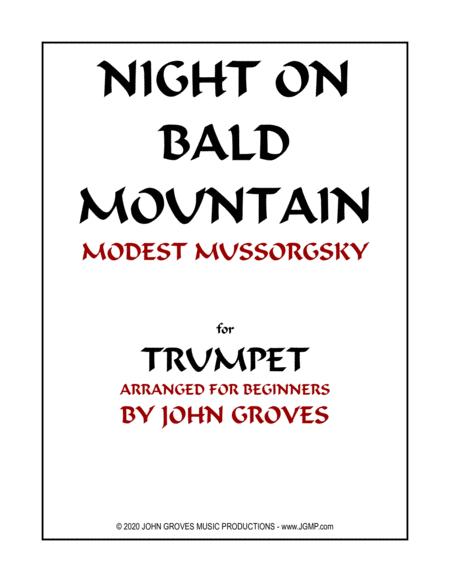 Night On Bald Mountain Euphonium Baritone B C Easy Sheet Music