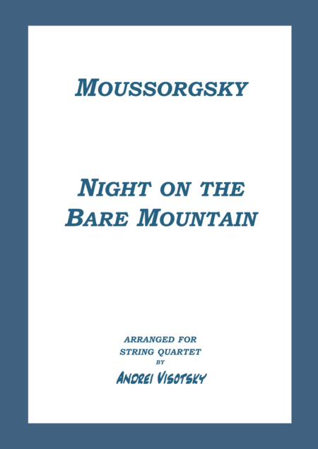 Free Sheet Music Night On Bald Mountain