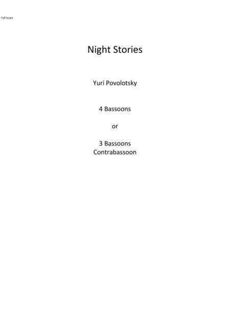 Night Stories Sheet Music