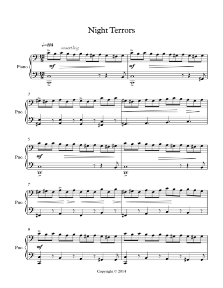 Night Terrors Sheet Music