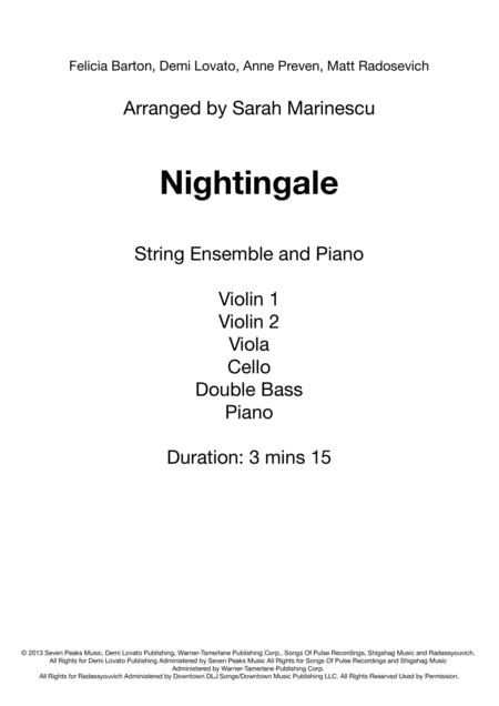 Nightingale Sheet Music