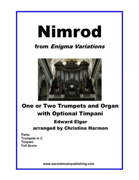 Nimrod From Enigma Variations For One Or Two Trumpet And Organ With Optional Timpani Sheet Music