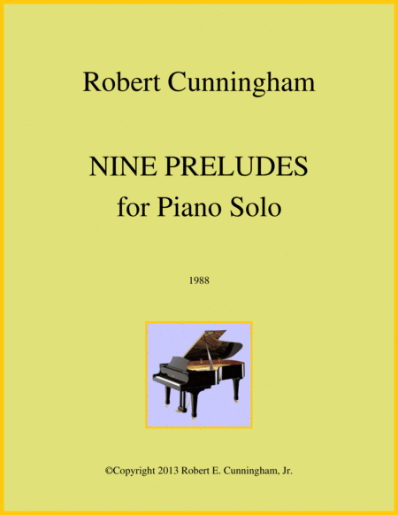 Free Sheet Music Nine Preludes For Piano Solo