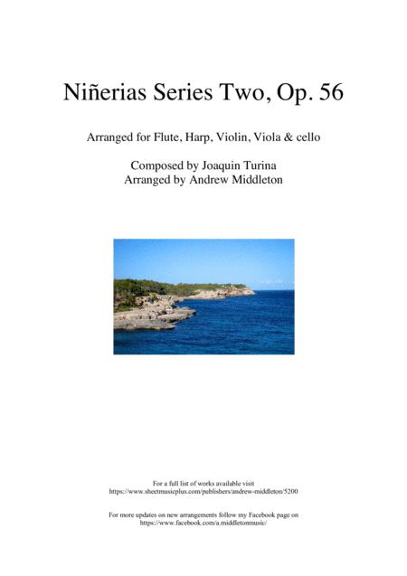 Ninerias Series Two Arranged For Flute Harp Violin Viola Cello Sheet Music