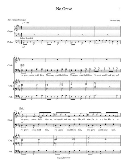 Free Sheet Music No Grave