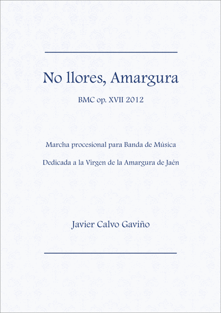 Free Sheet Music No Llores Amargura