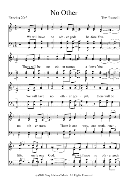 Free Sheet Music No Other