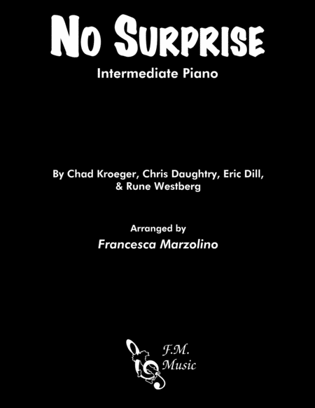 Free Sheet Music No Surprise Intermediate Piano