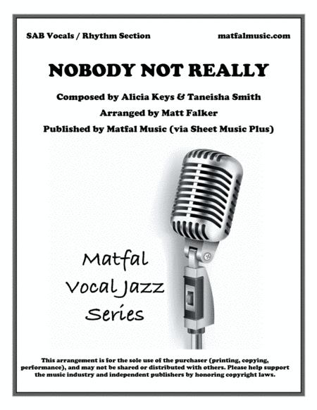 Nobody Not Really Sheet Music