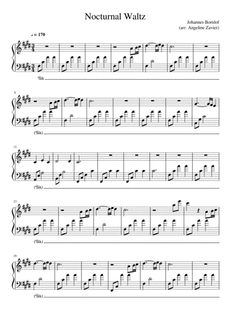 Free Sheet Music Nocturnal Waltz