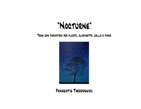 Nocturne For Flute Clarinet Cello And Piano Sheet Music