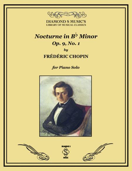 Nocturne No 1 In Bb Minor Op 9 Chopin Piano Solo Sheet Music